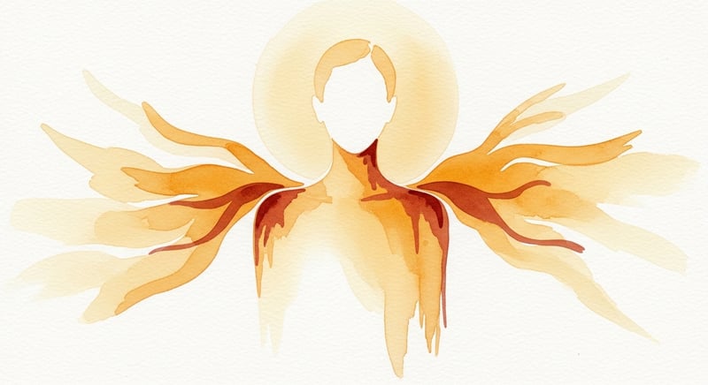 Person standing tall with confident posture in warm golden light